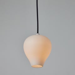 1950s Opaline Glass Pendants by Alf Svensson for Bergboms Belysning