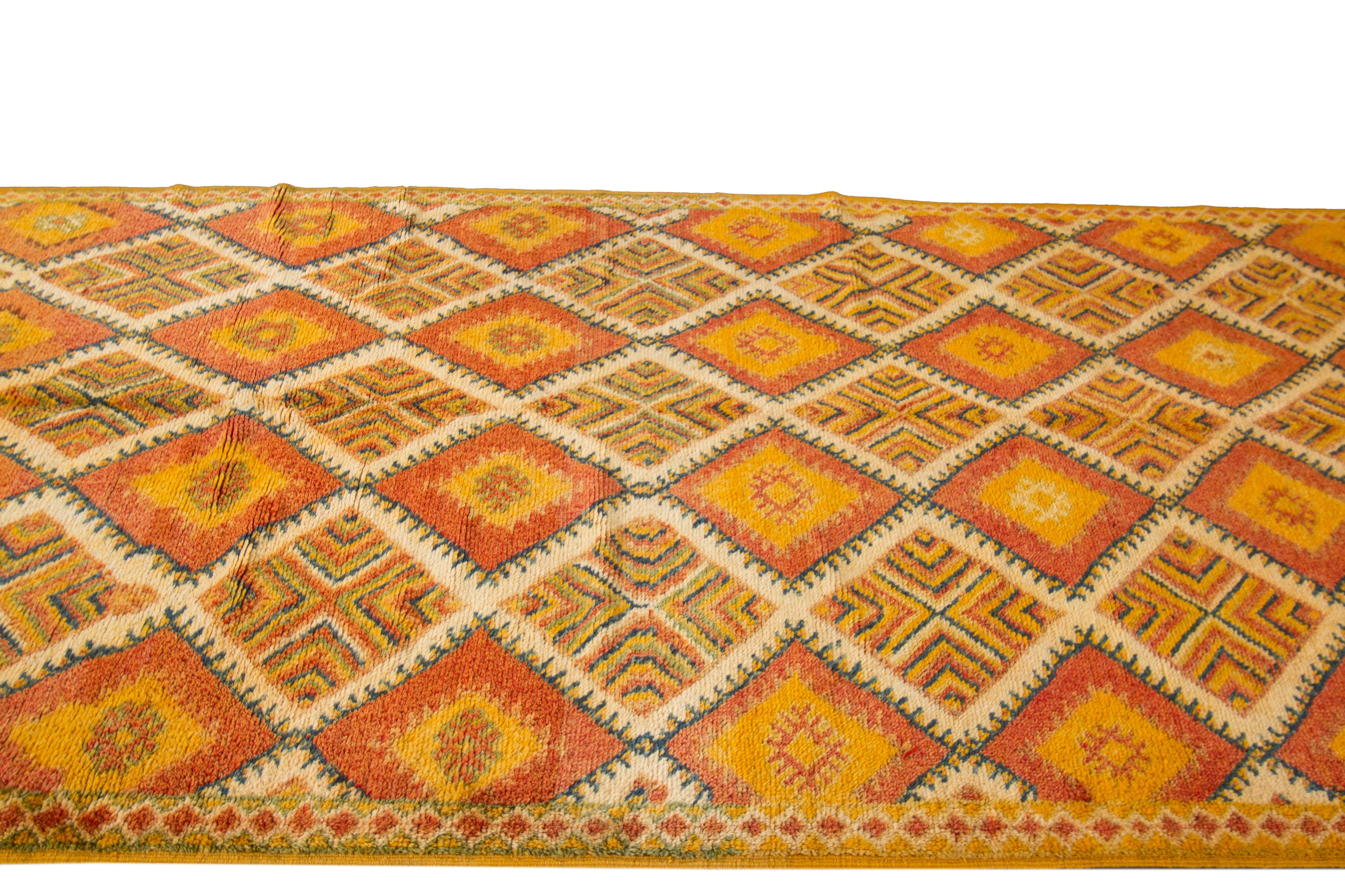 orange moroccan rug