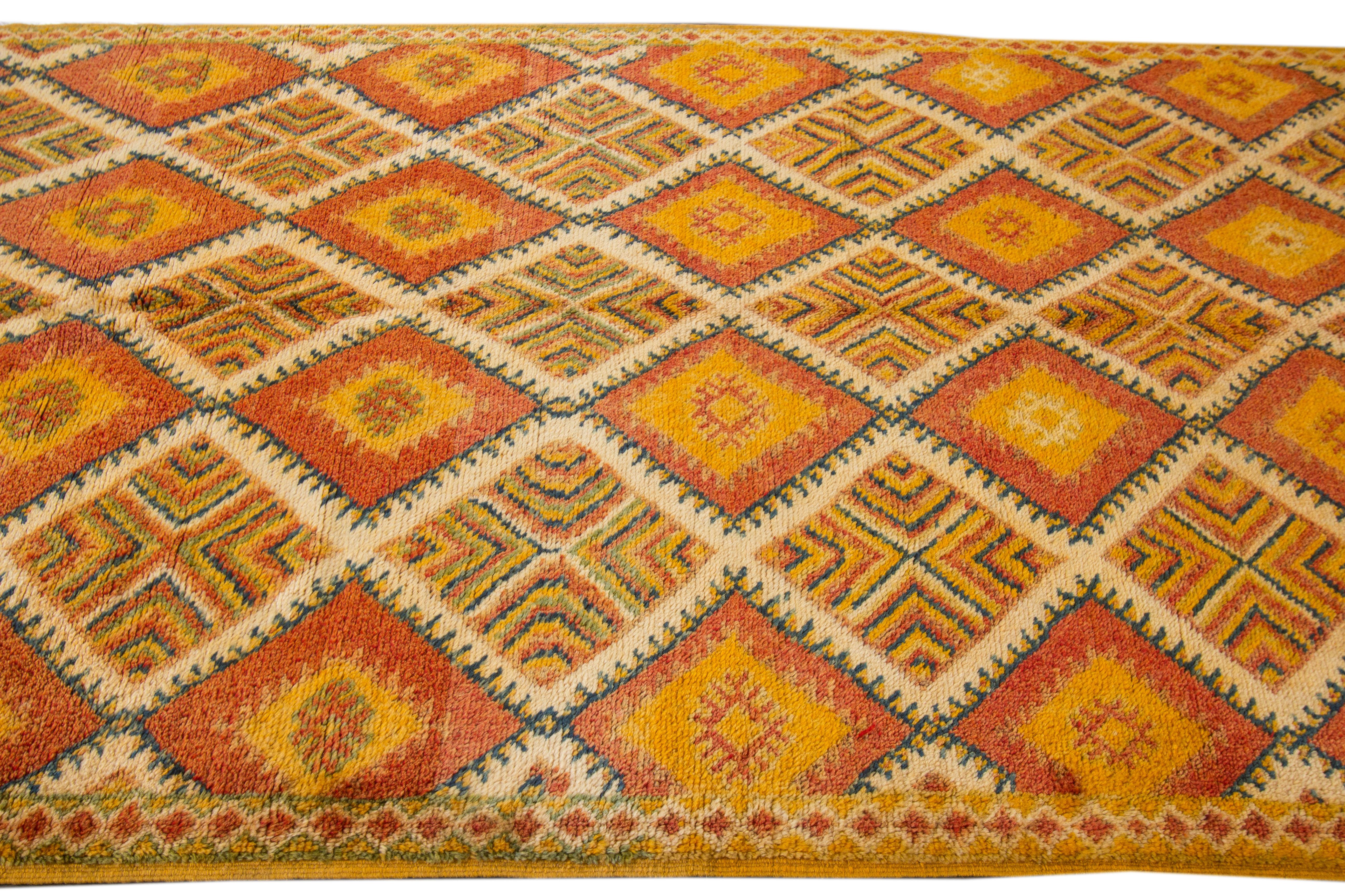 moroccan rug orange