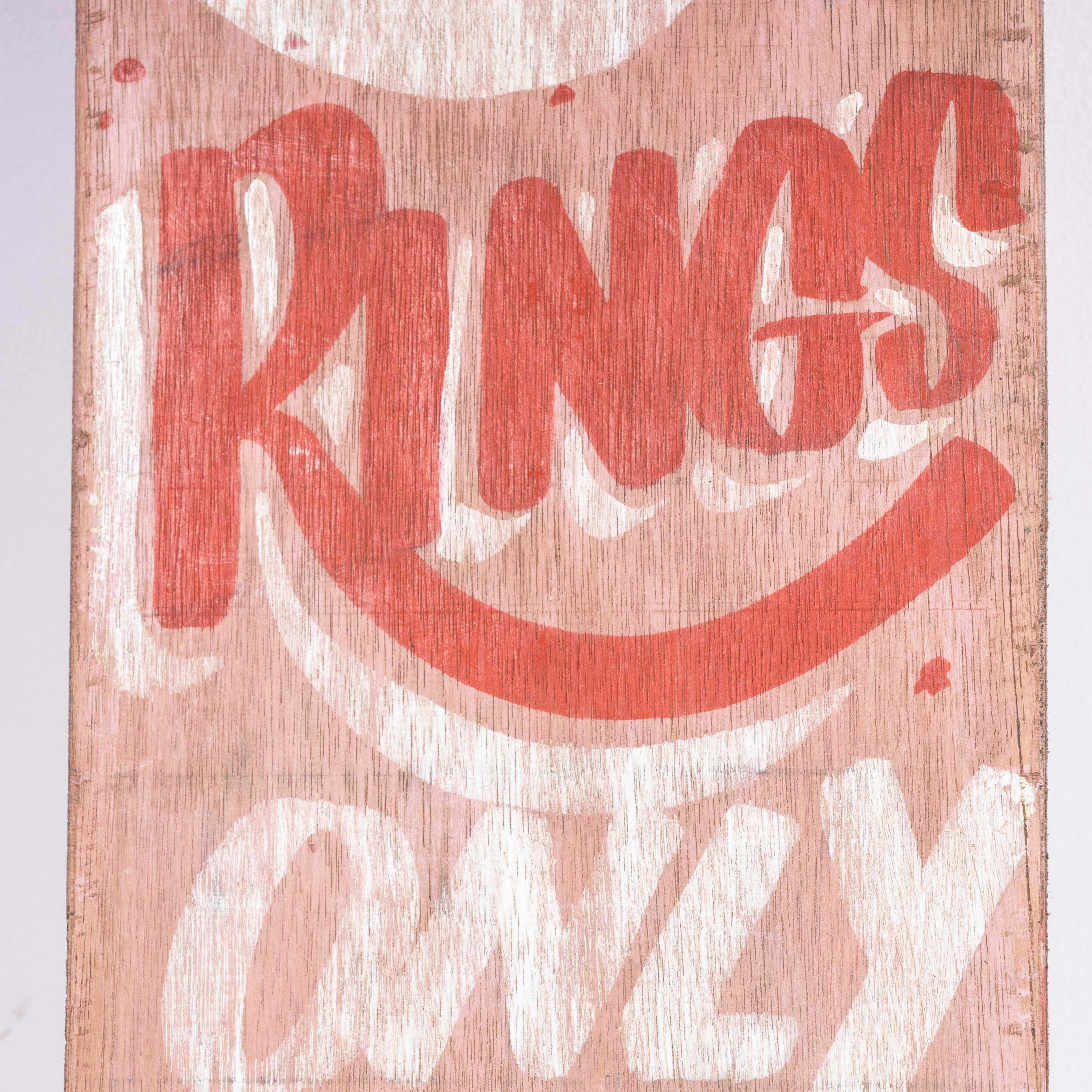 1950s Original 5 Rings Fairground Sign In Good Condition In Hook, Hampshire