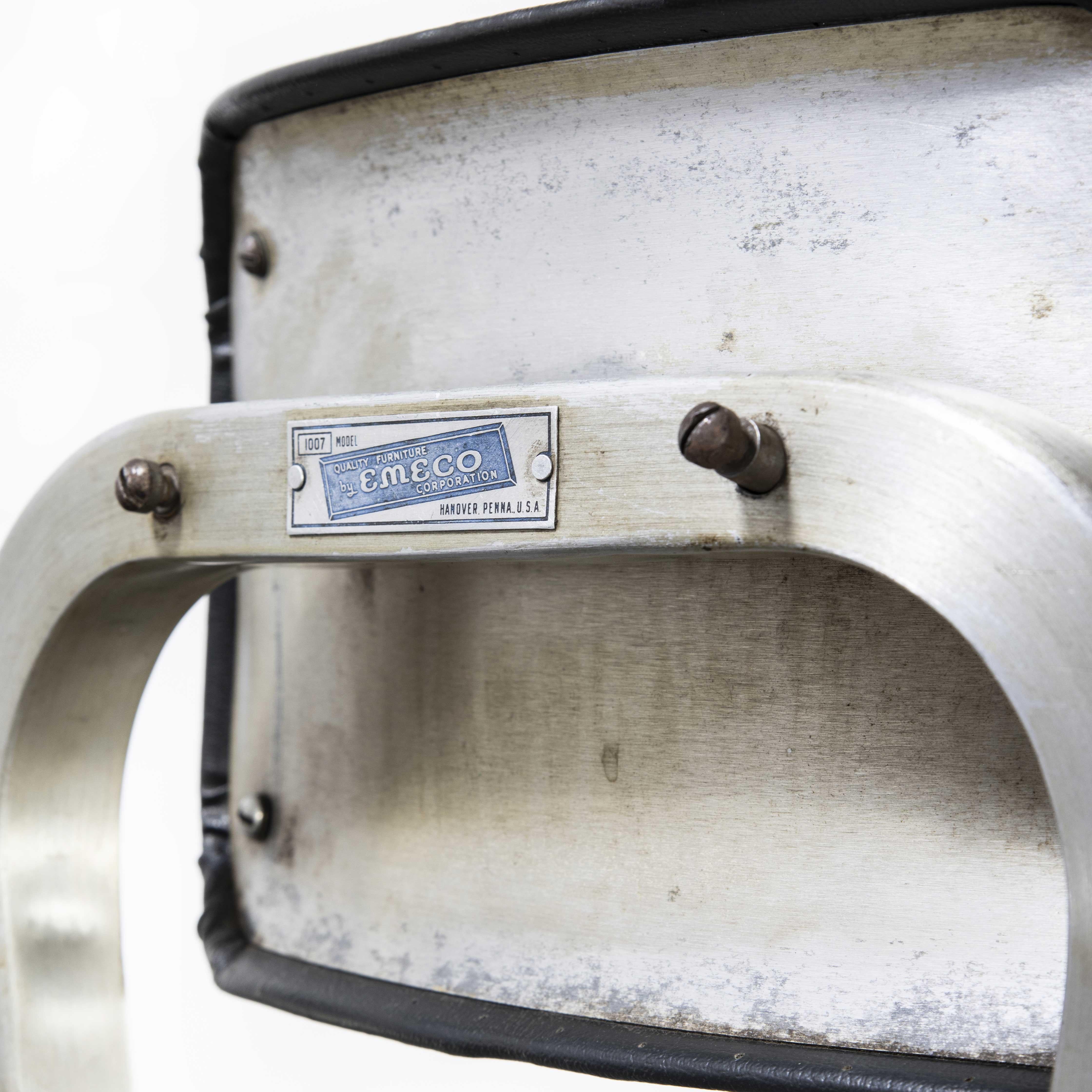 European 1950's Original Aluminium Emeco Swivel Office Chair '1334.2'