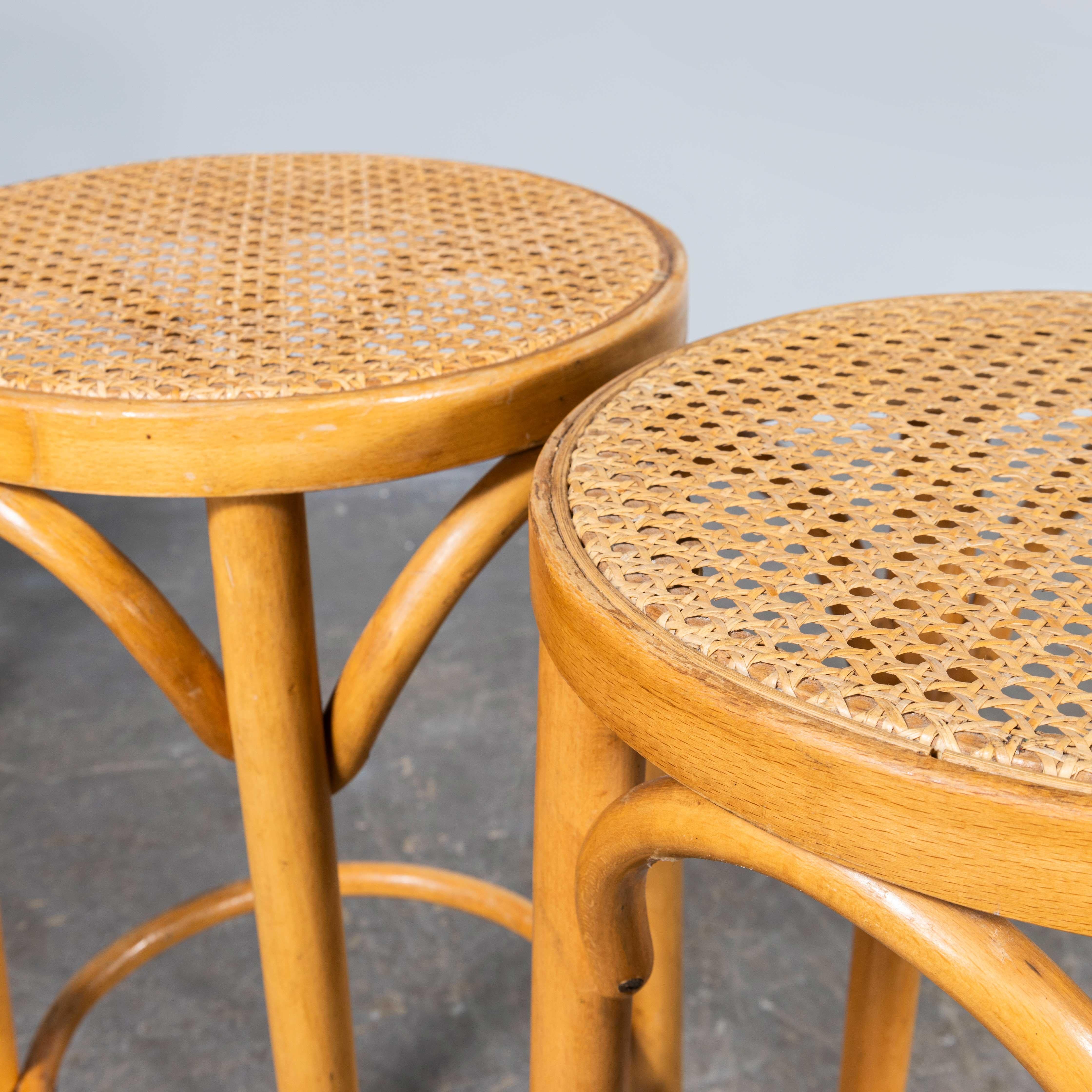1950’S Original Blonde Barstools – Set Of Four In Good Condition In Hook, Hampshire