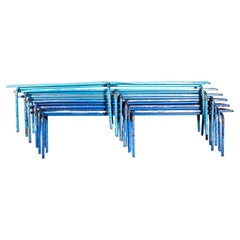 1950's Original Blue Mullca Long Benches - Good Quantity Available