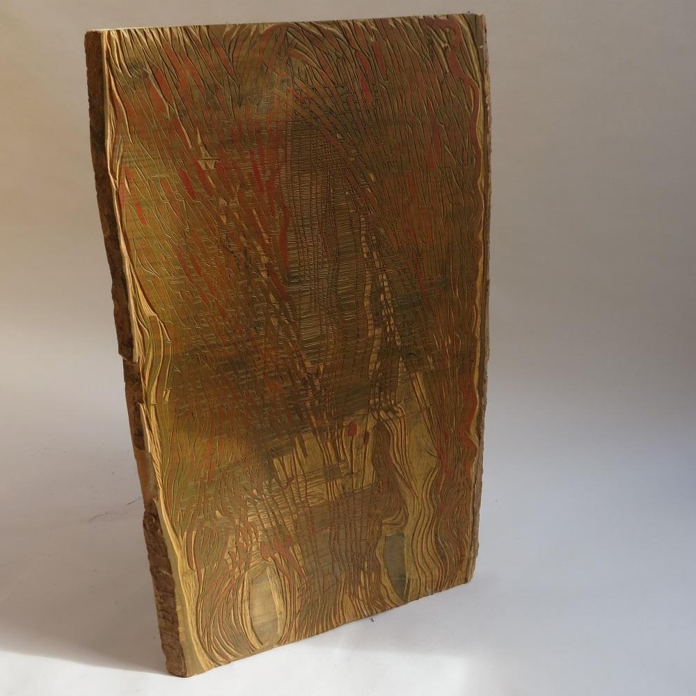 1950s Original Wooden print Block by Pauline Jacobsen Noli me Tangere en vente 2
