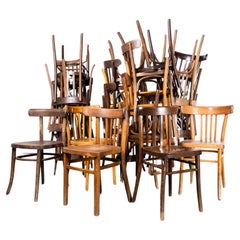 Retro 1950’s Original Debrecen Mid Tan Café Dining Chairs - Mixed Selection - Good Qua