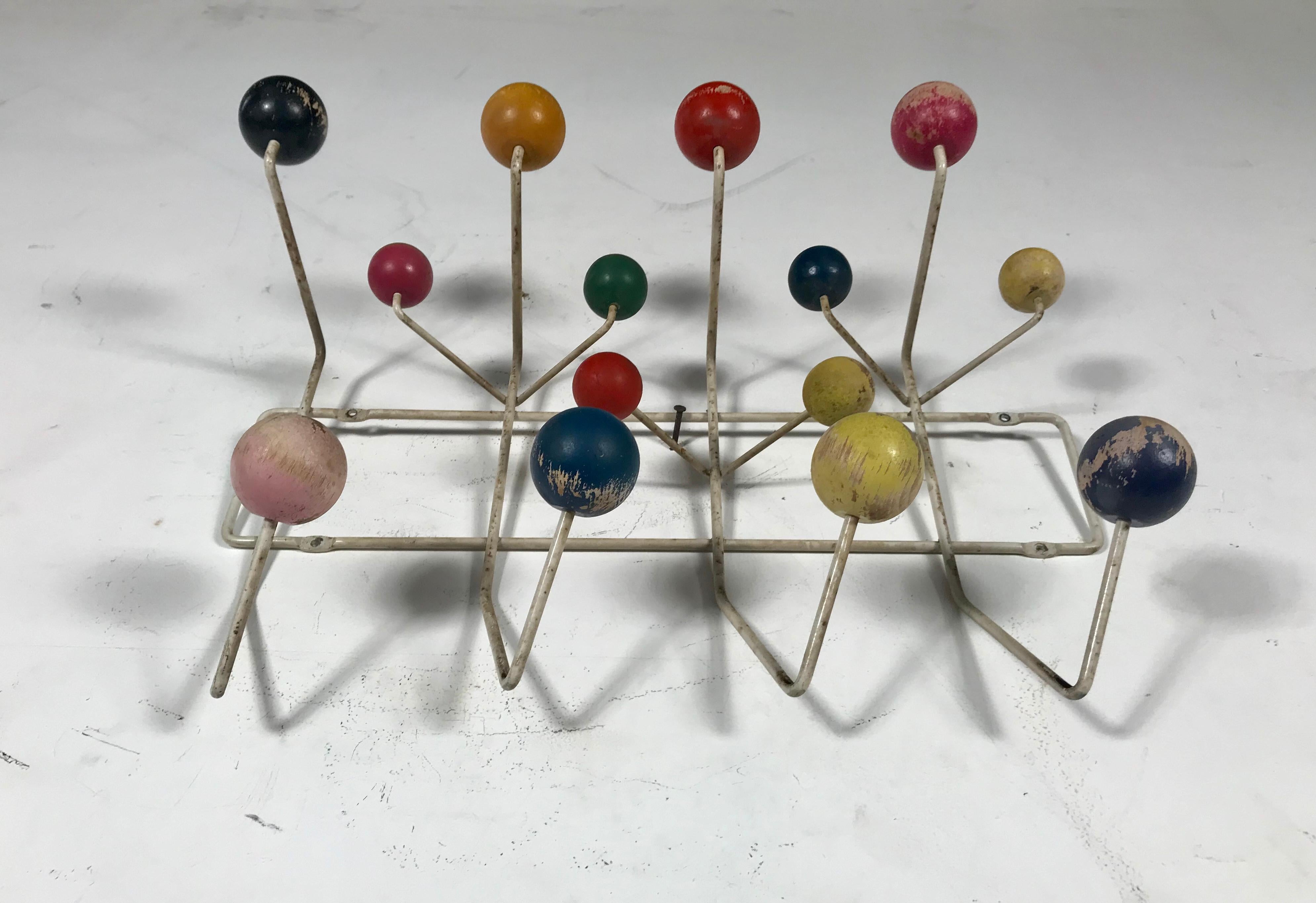 Mid-Century Modern 1950s Original Eames Hang-It-All Coat Rack, Charles and Ray Eames for Tigrett