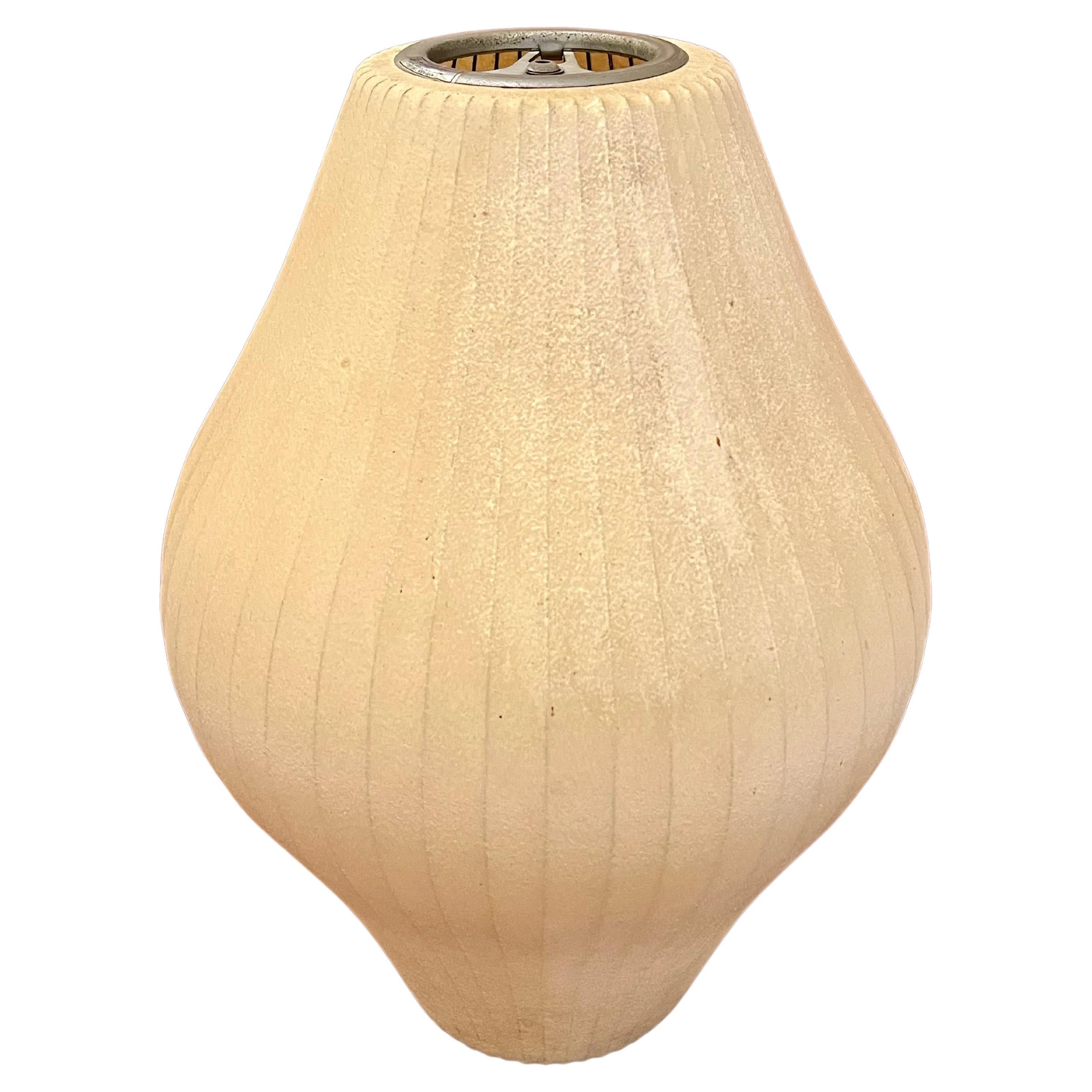 American 1950's Original Early Nelson Pear Bubble Pendant Lamp by Howard Miller