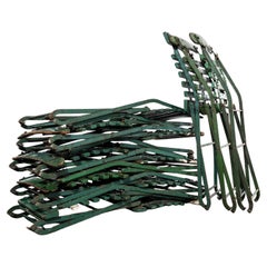 1950's Original English Pavilion Dark Green Folding Chairs