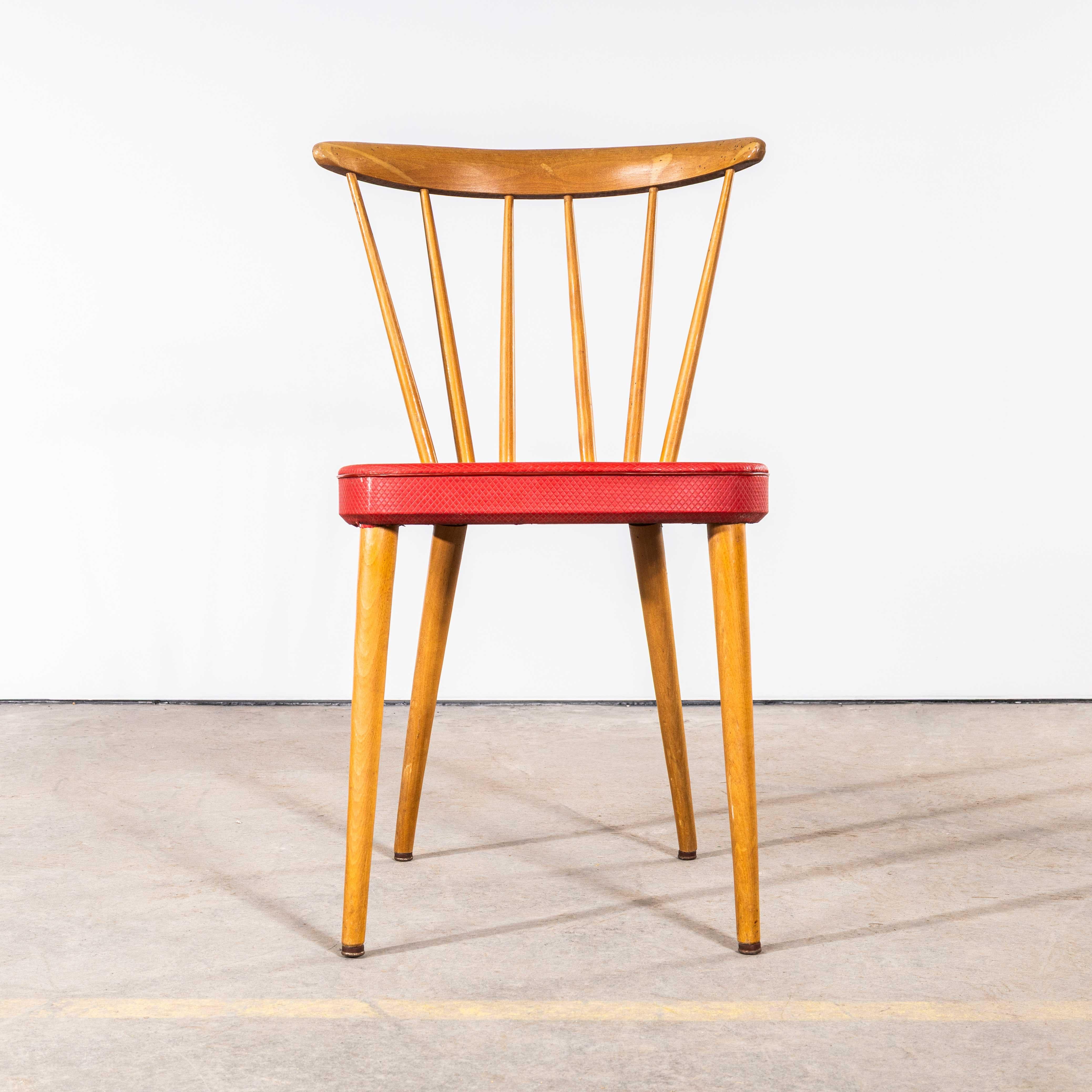 1950's Original Erco Upholstered Dining Chairs - Small Batch Available For Sale 4