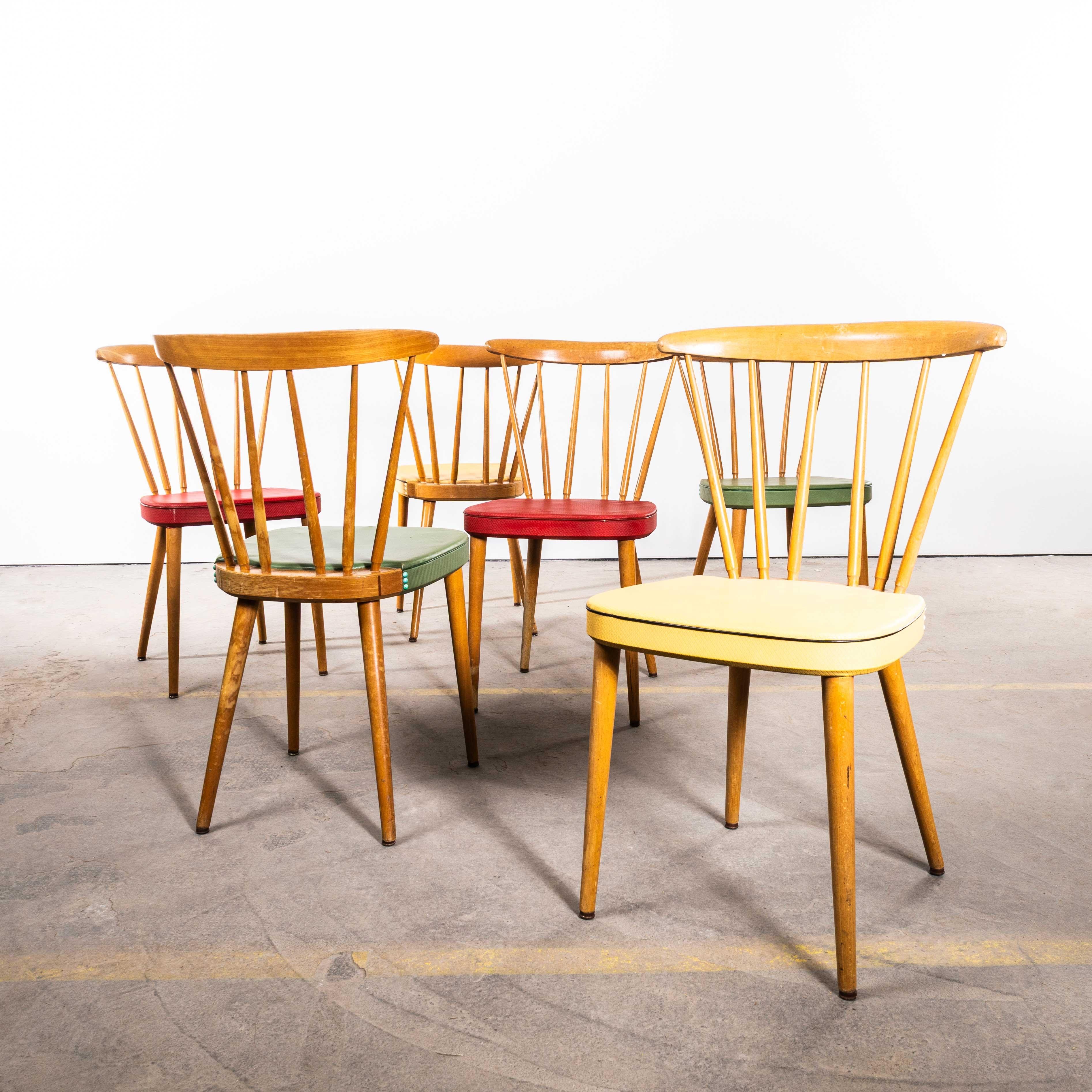Mid-20th Century 1950's Original Erco Upholstered Dining Chairs - Small Batch Available For Sale