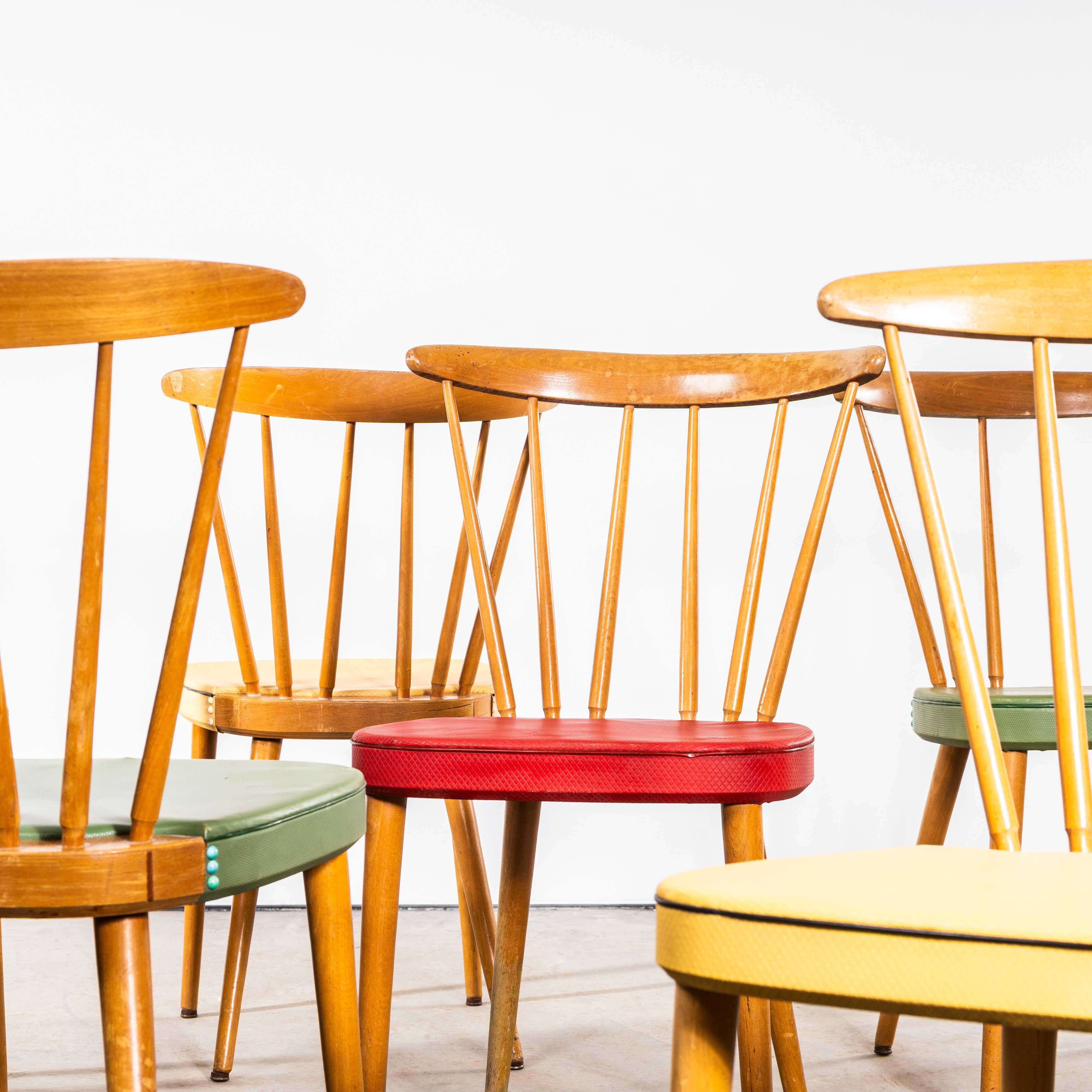 Upholstery 1950's Original Erco Upholstered Dining Chairs - Small Batch Available For Sale