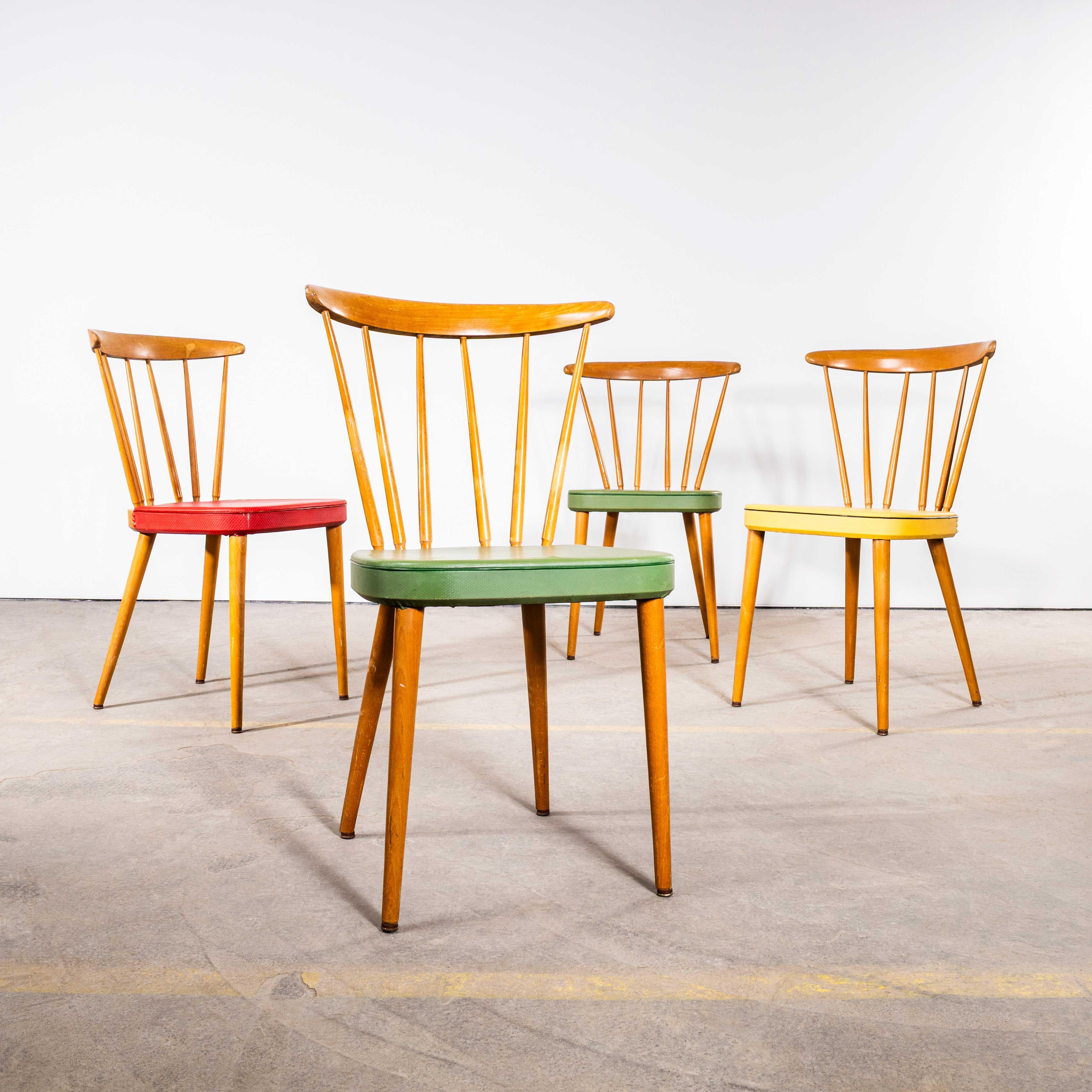 1950's Original Erco Upholstered Dining Chairs - Small Batch Available For Sale 1