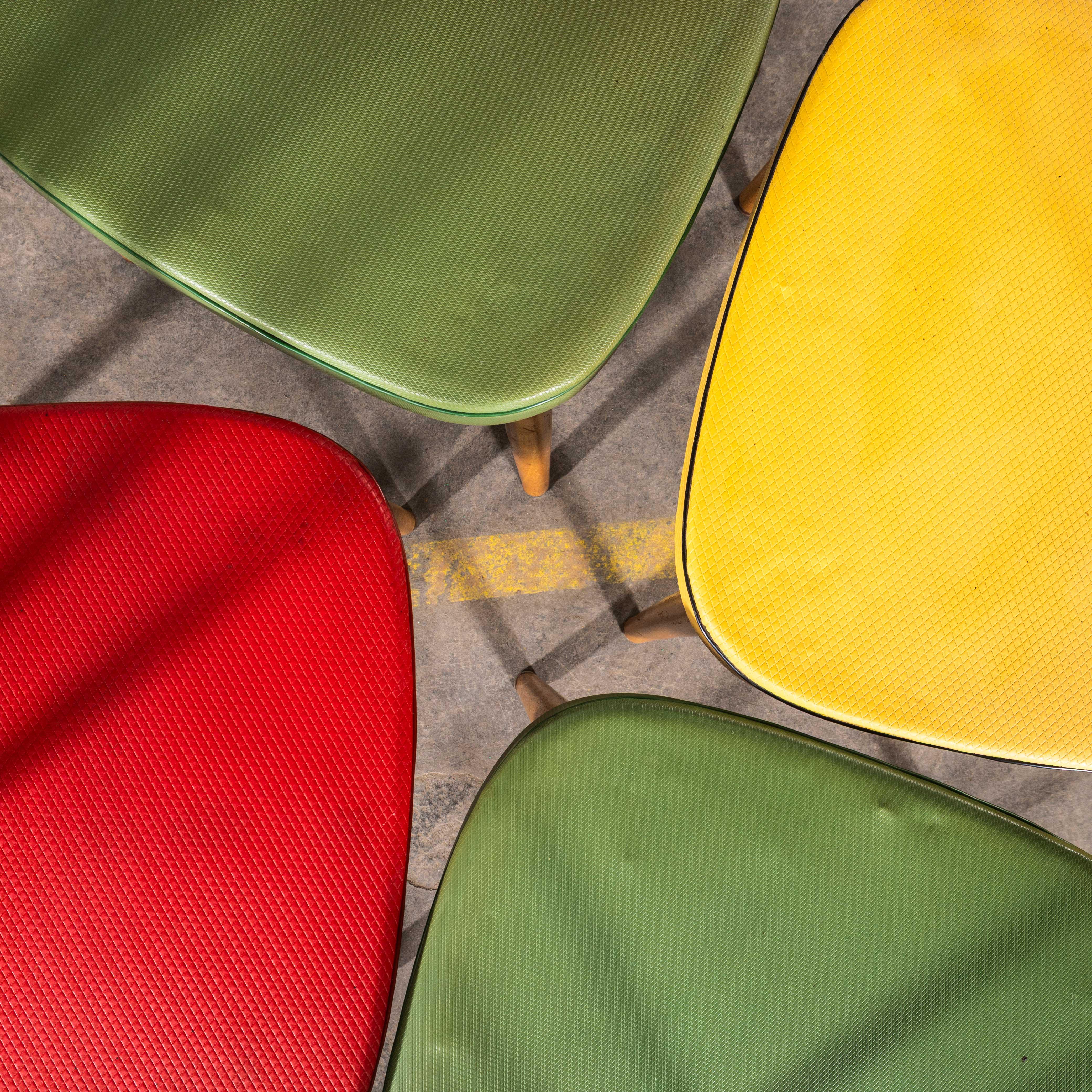 1950's Original Erco Upholstered Dining Chairs - Small Batch Available For Sale 2