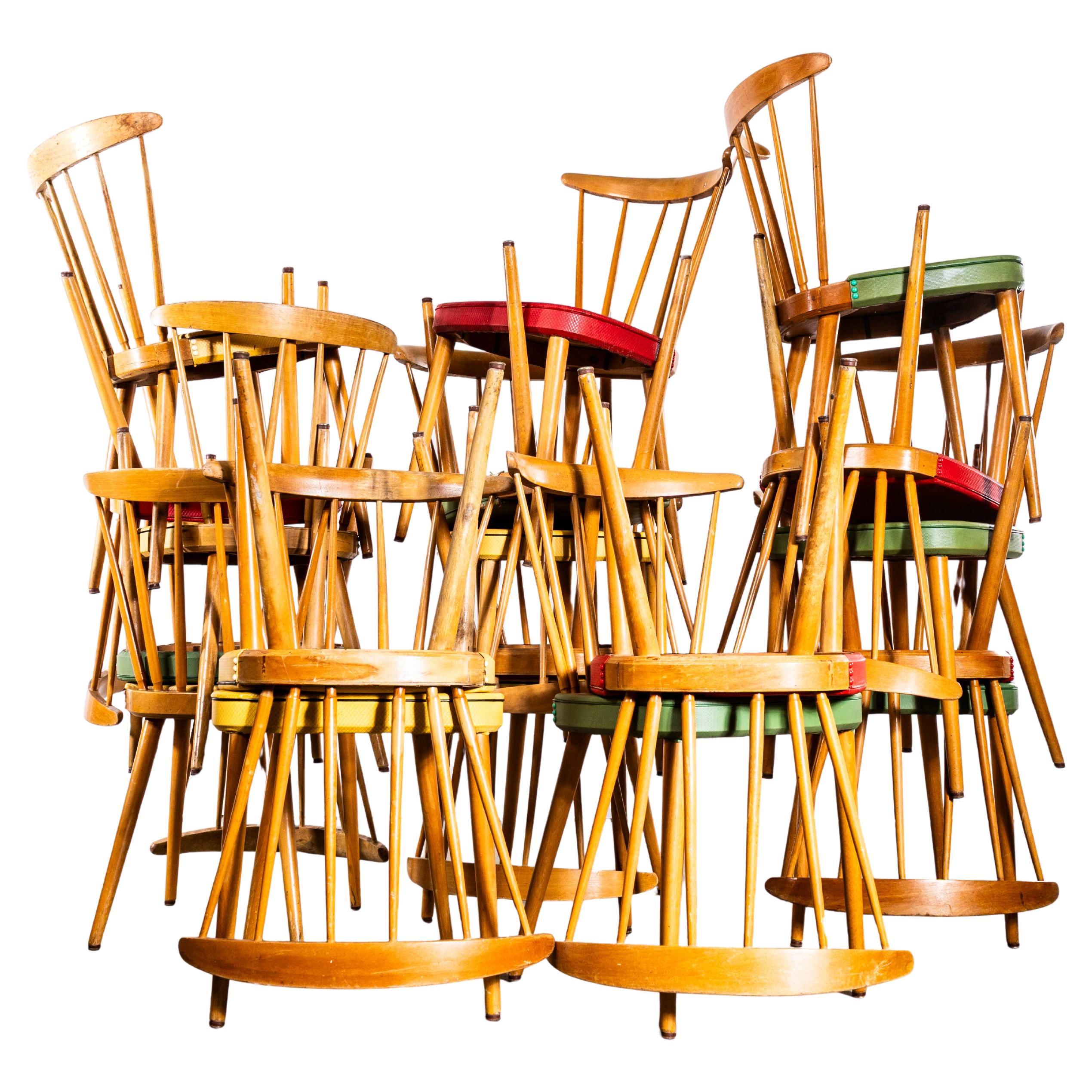 1950's Original Erco Upholstered Dining Chairs - Small Batch Available For Sale