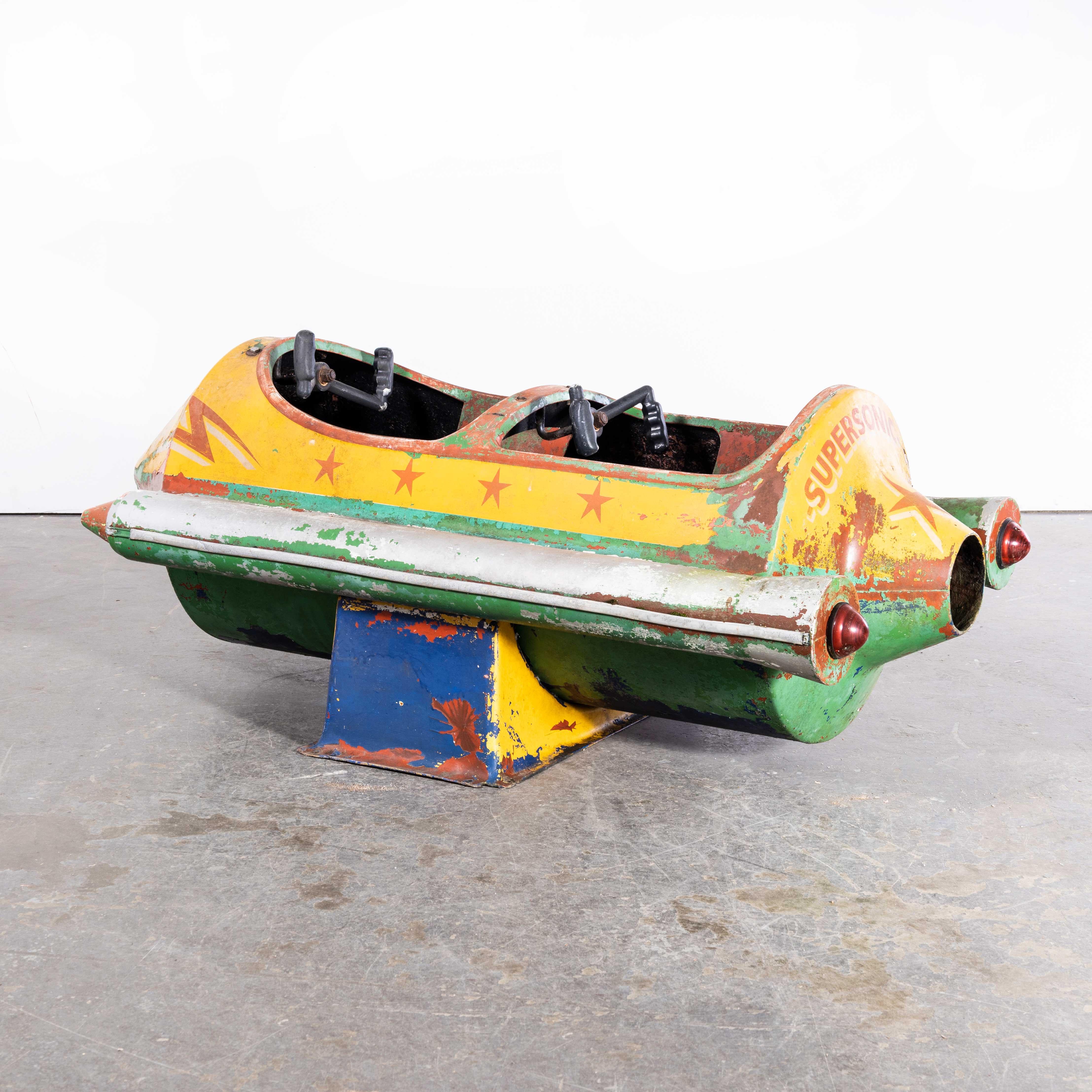 1950s Original Fairground Rocket Ride - Hand Painted In Good Condition In Hook, Hampshire