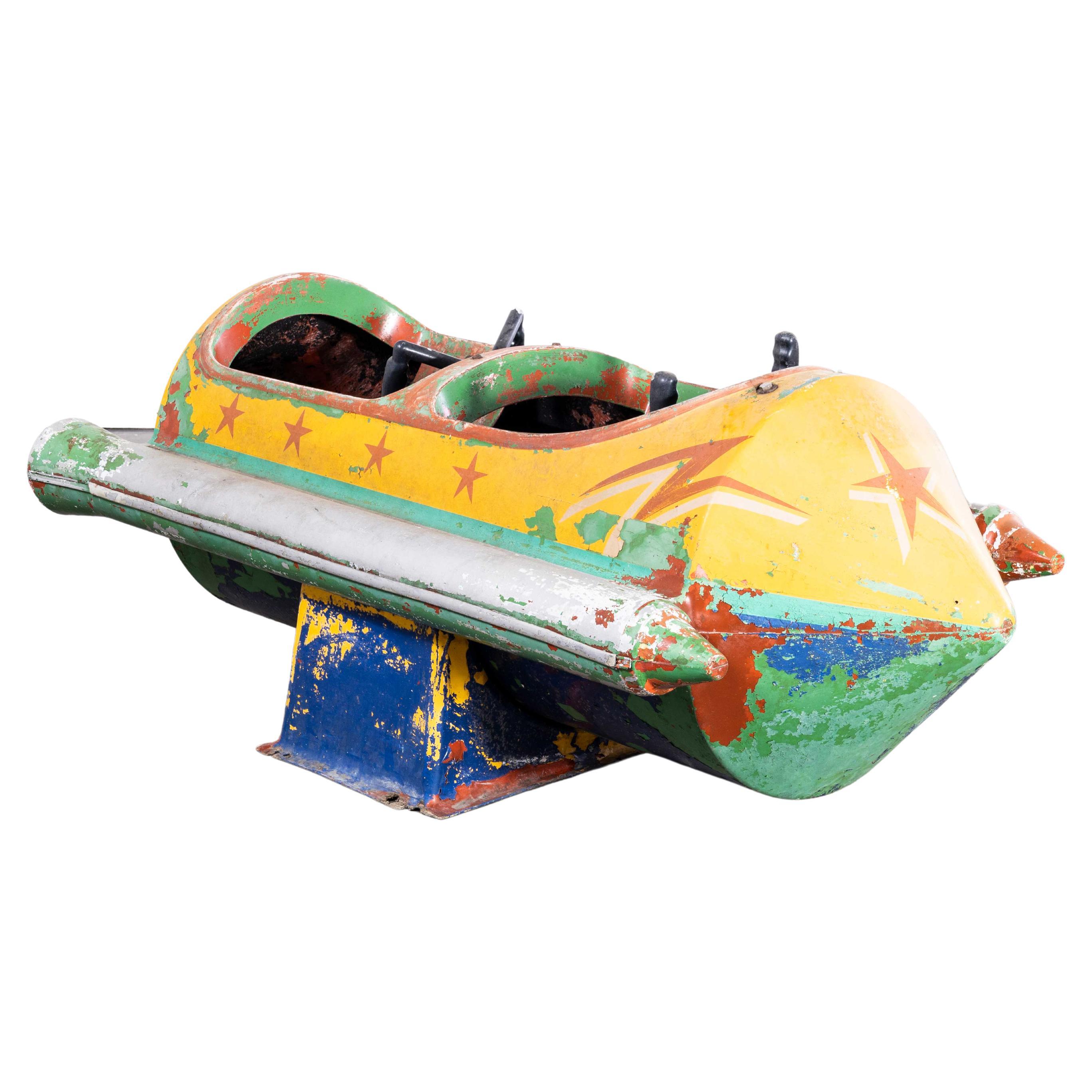 1950s Original Fairground Rocket Ride - Hand Painted