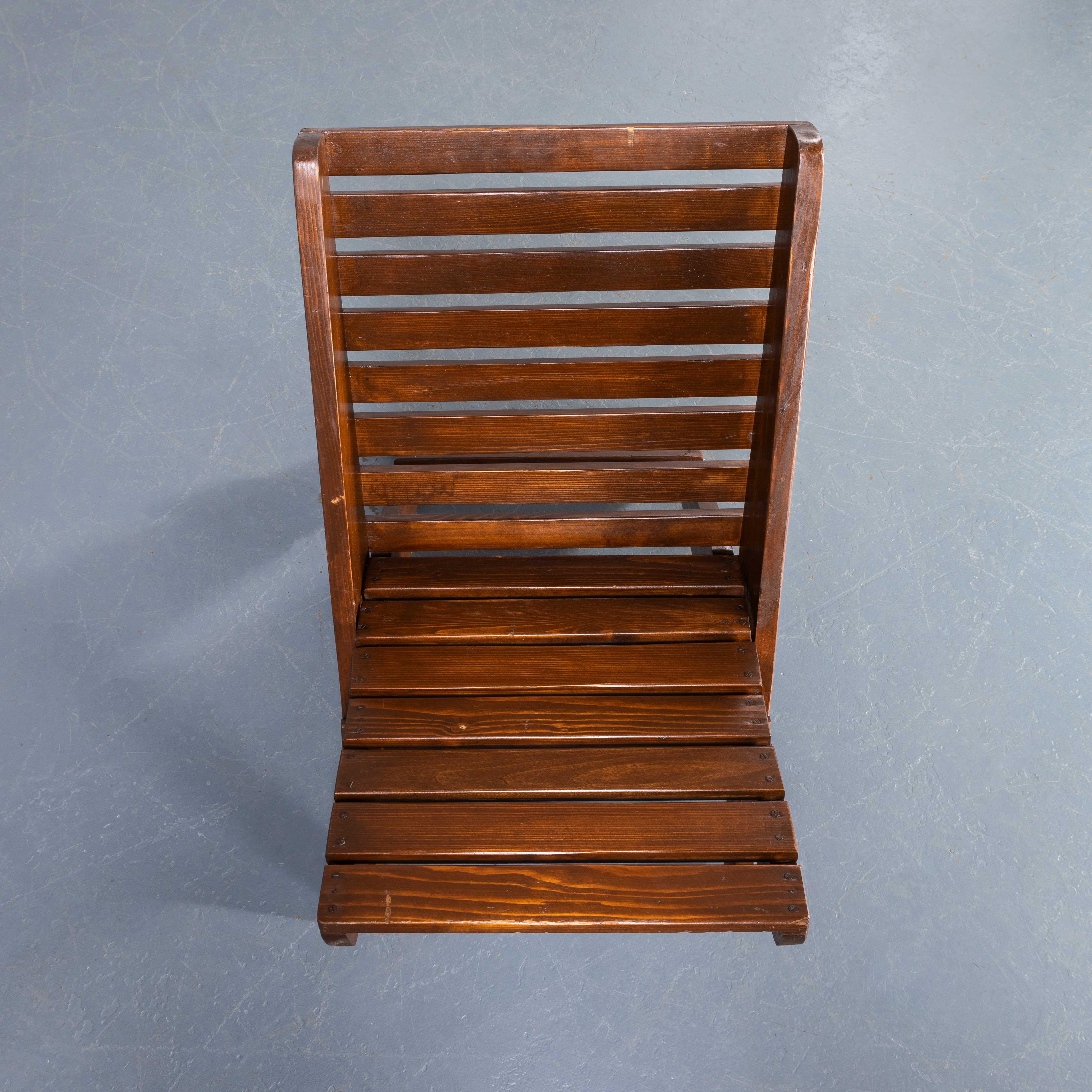 1950's Original Folding Lounge Side Chairs im Angebot 6