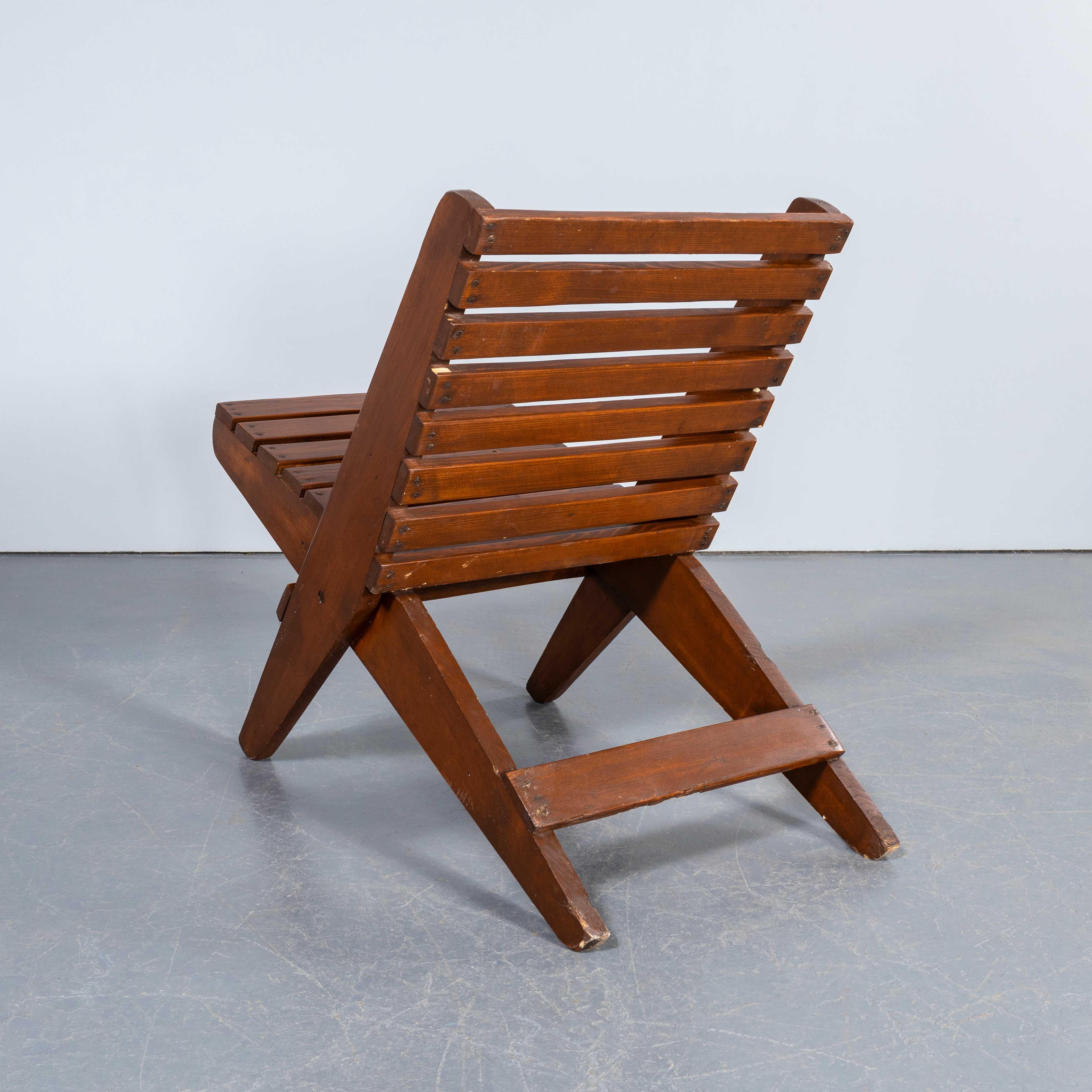 1950's Original Folding Lounge Side Chairs im Angebot 3