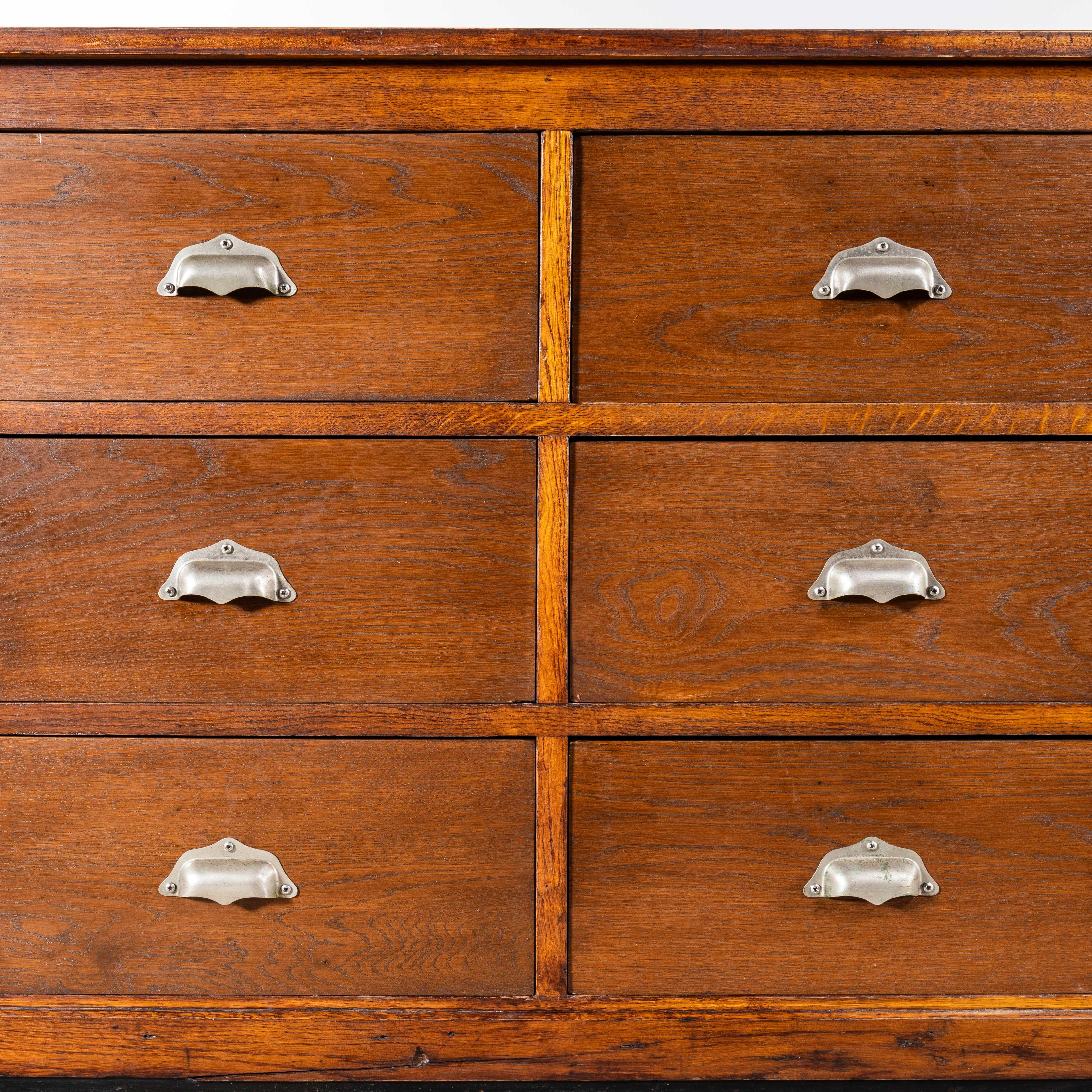 1950's Original French Apothecary Bank Of Drawers - Twelve Drawers In Good Condition In Hook, Hampshire