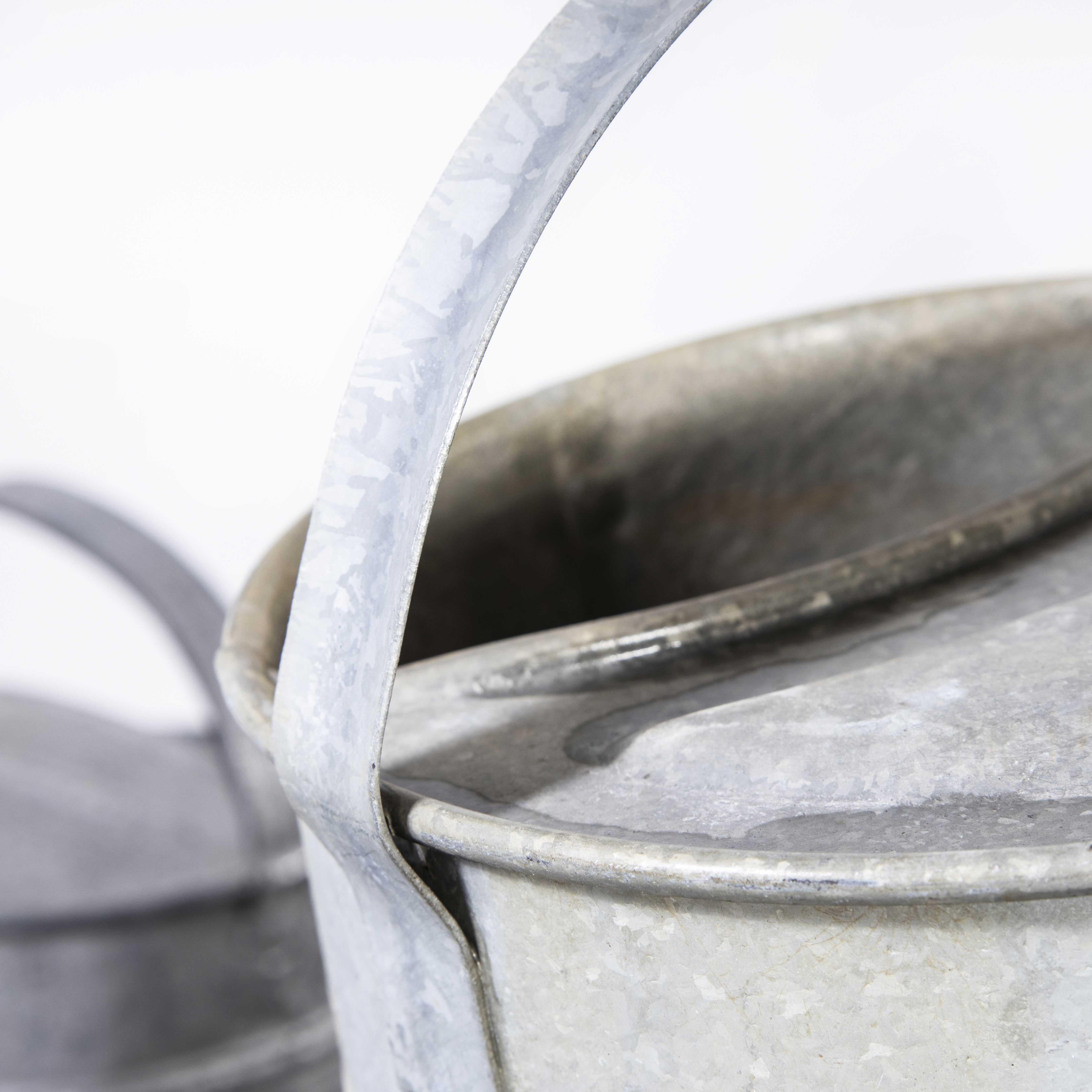 1950's Original French Galvanised Watering Can For Sale at 1stDibs