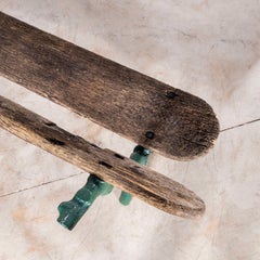 1950's Original French Garden Bench - Cast Base