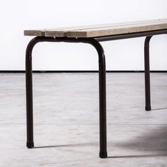 Banc à longues lattes Mullca français d'origine des années 1950 '745.3'
