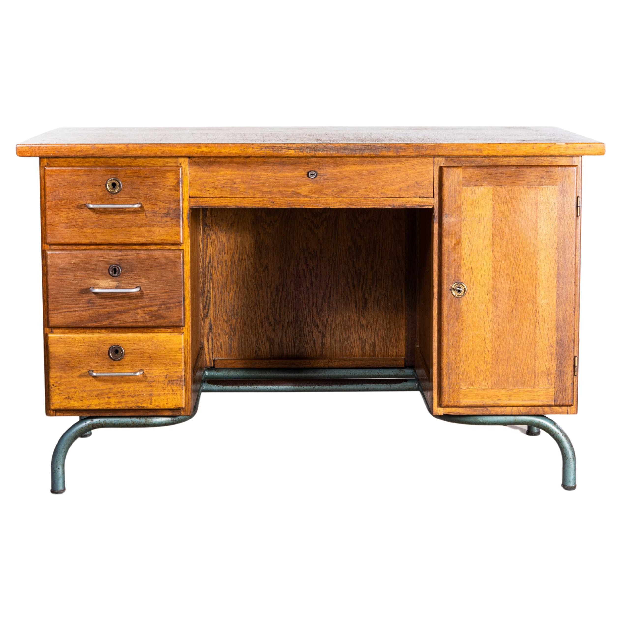 1950s Original French Mullca Panelled Desk