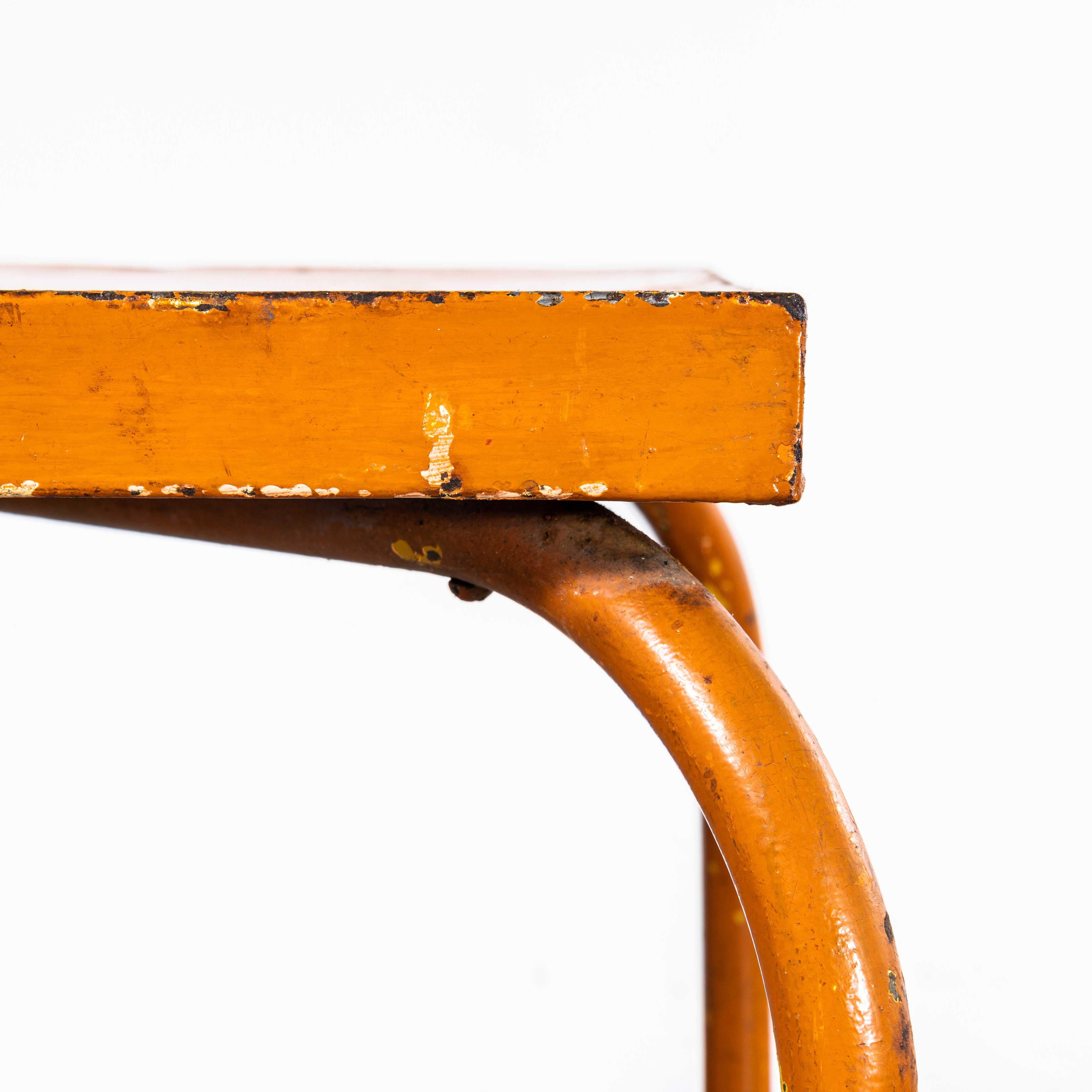 1950's Original French Outdoor Table And Chair Set - Two Chairs (3657) 6