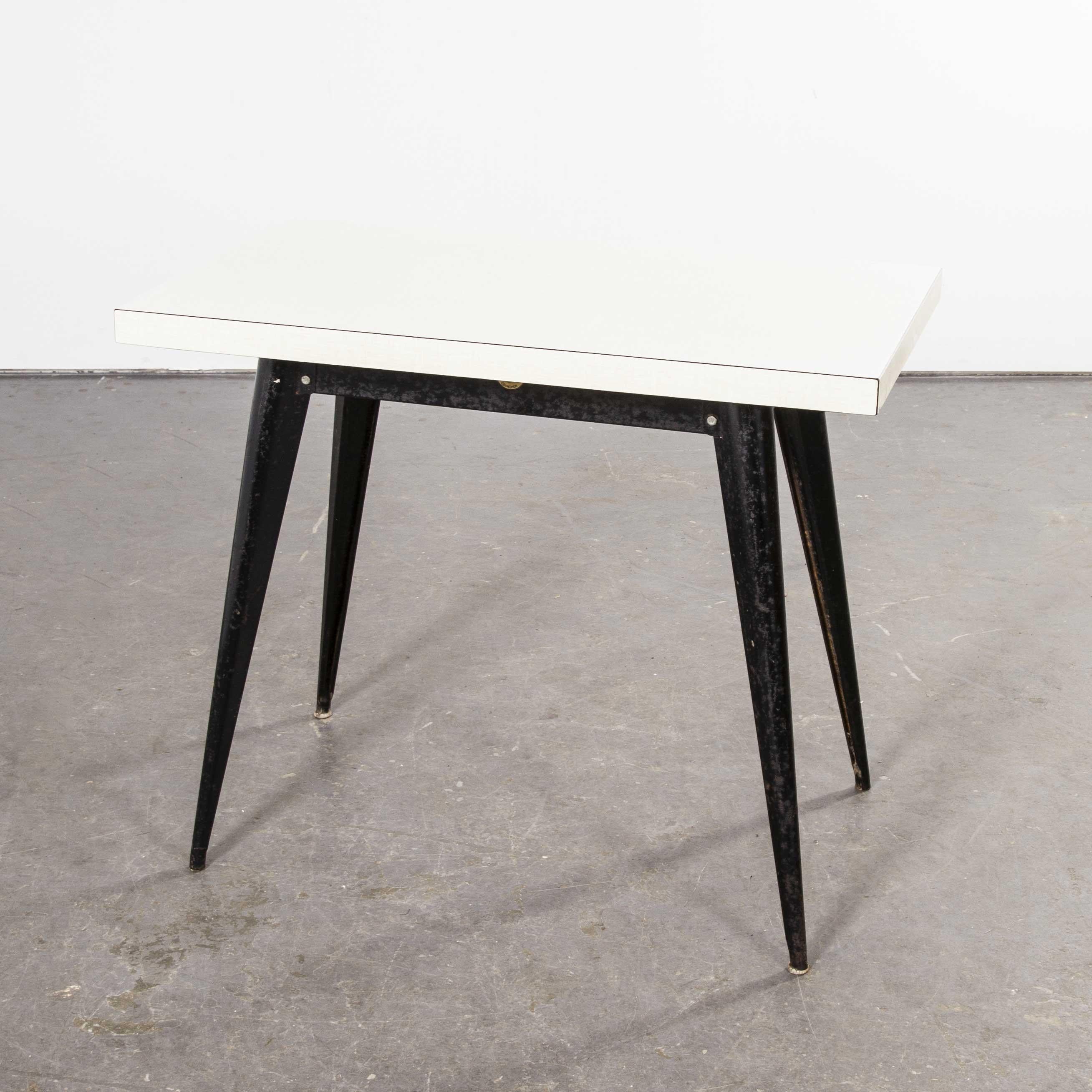 Mesa de comedor rectangular francesa original de los años 50 T55 Tolix 