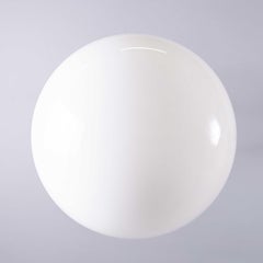 1950's Original French Tabac Opal Glass Lights - Pair (958.1)