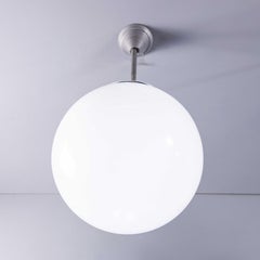 1950's Original French Tabac Opal Glass Lights - Pair (958.2)