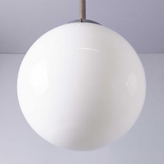 1950's Original French Tabac Opal Glass Lights - Pair (958.3)