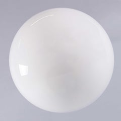 1950's Original French Tabac Opal Glass Pendant Lamp - Single (958.13)