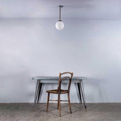 1950's Original French Tabac Opal Glass Pendant Lamp - Single (958.9)