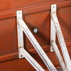 1950's Original French Tolix Outdoor Dining Table, Four Column Base '1116.2'