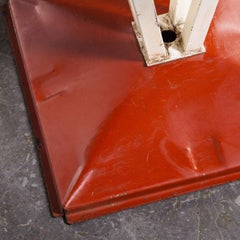 1950's Original French Tolix Outdoor Table, Four Column Base 'Model 1116.1'