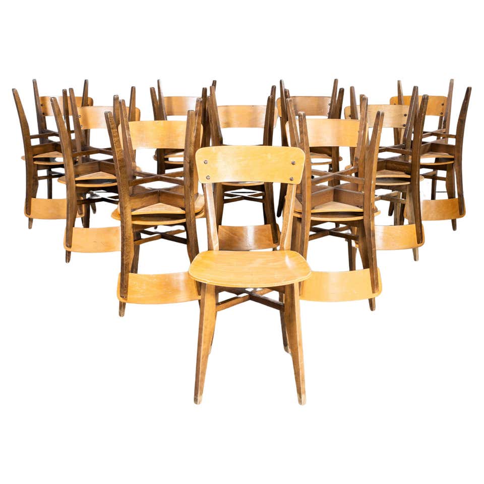 1960's Original Vintage Dining Armchairs - Open Back - Large Quantity ...