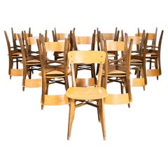 1950's Original French Two Tone Chapel Dining Chairs - Large Quantity Available