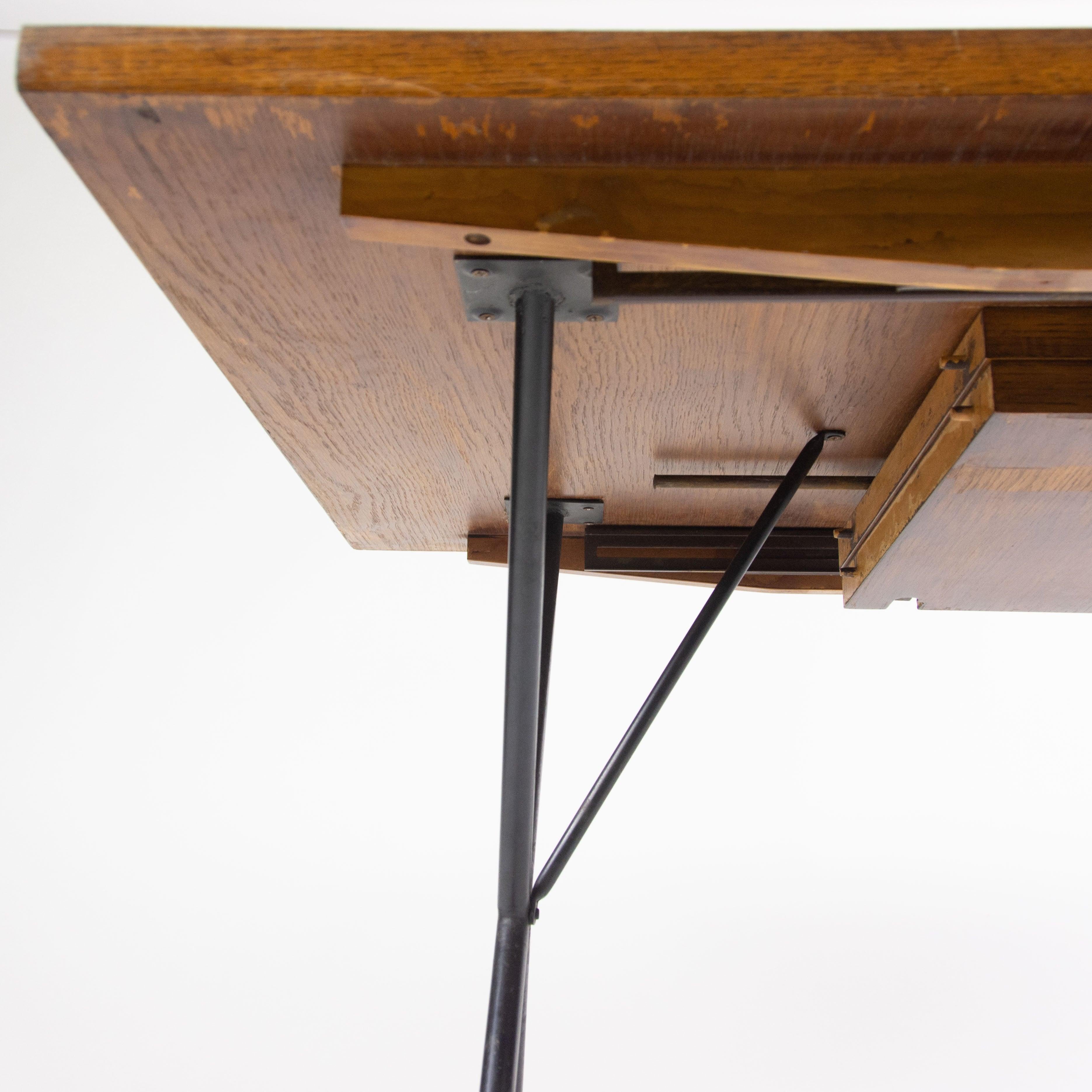 1950's Original George Nelson Herman Miller X Leg Extension Dining Table 5260 en vente 4