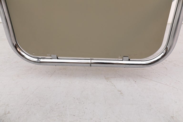 1950's Original Gispen Chrome Framed Rolling Mirror For Sale at 1stDibs