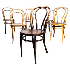 1950's Original Hoopback Bentwood Dining Standard Chairs - Set Of 6