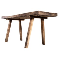Mesa de carnicero húngara original de 1950 - Fuerte