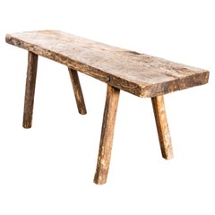 1950's Original Hungarian Butchers Table - Strong Legs
