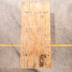 1950's Original Hungarian Butchers Table - Tall Peg Leg