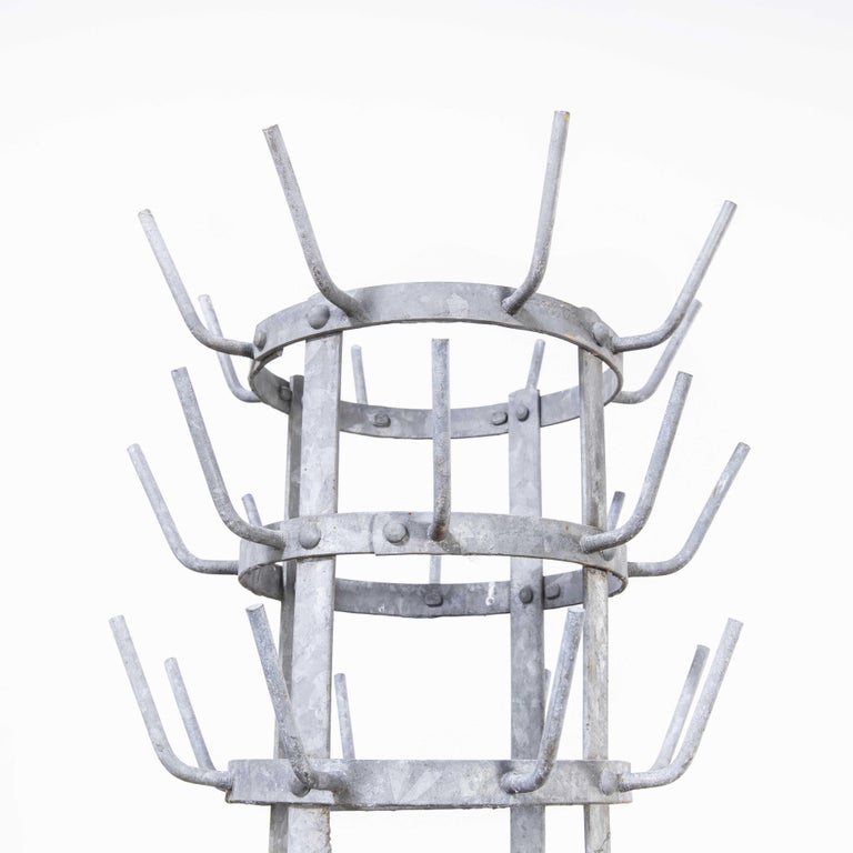 1950's Original Large French Bottle Drying Rack, 'Model 1400.12' For ...