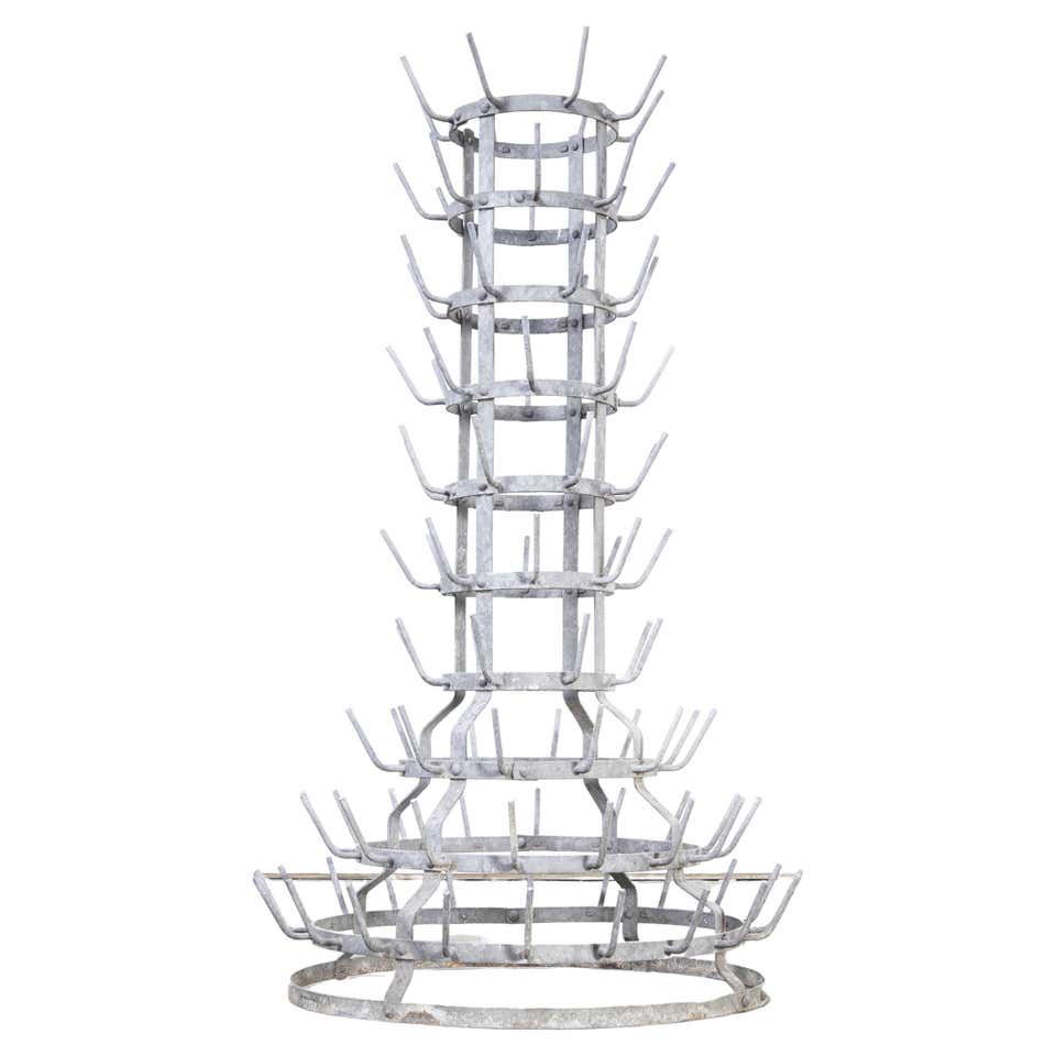 1950's Original Large French Bottle Drying Rack, 'Model 1400.9' For ...