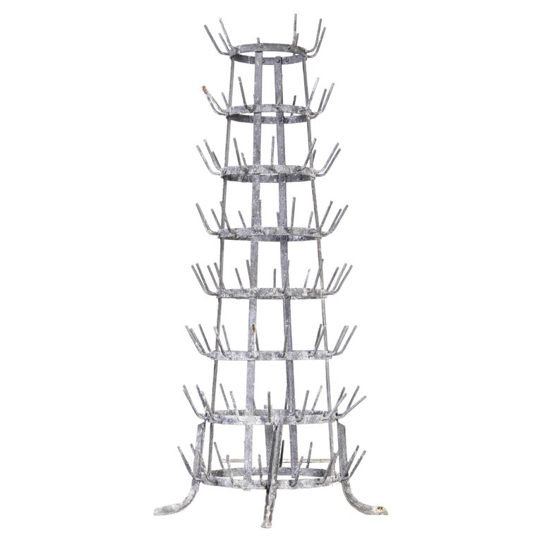 1950's Original Large French Bottle Drying Rack, 'Model 1400.13' For Sale at 1stDibs