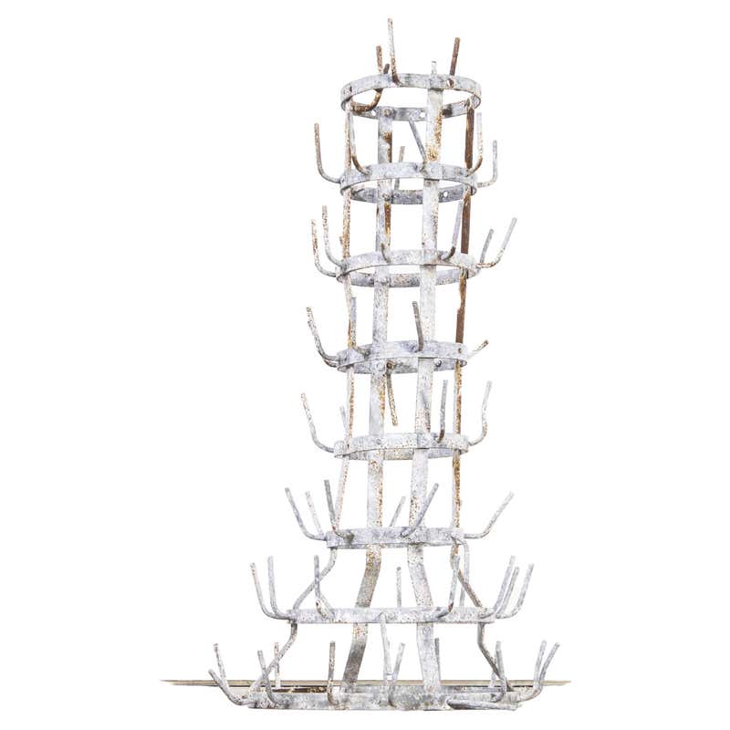 1950's Original Large French Bottle Drying Rack, 'Model 1400.15' For ...