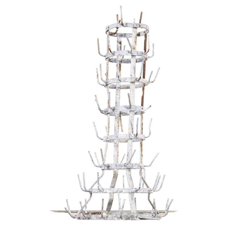 1950's Original Large French Bottle Drying Rack, 'Model 1400.15' For ...