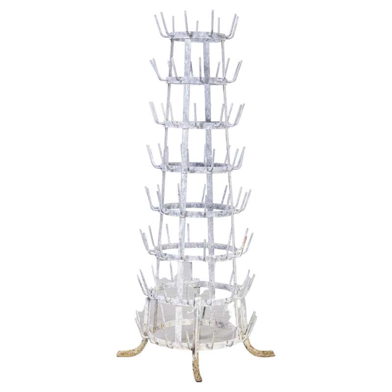 1950's Original Large French Bottle Drying Rack, 'Model 1400.9' For ...